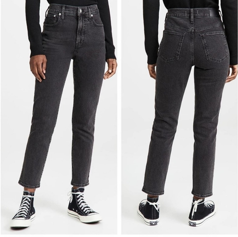 Madewell Tall Perfect Vintage Straight Crop Jean in Lunar Wash 28T